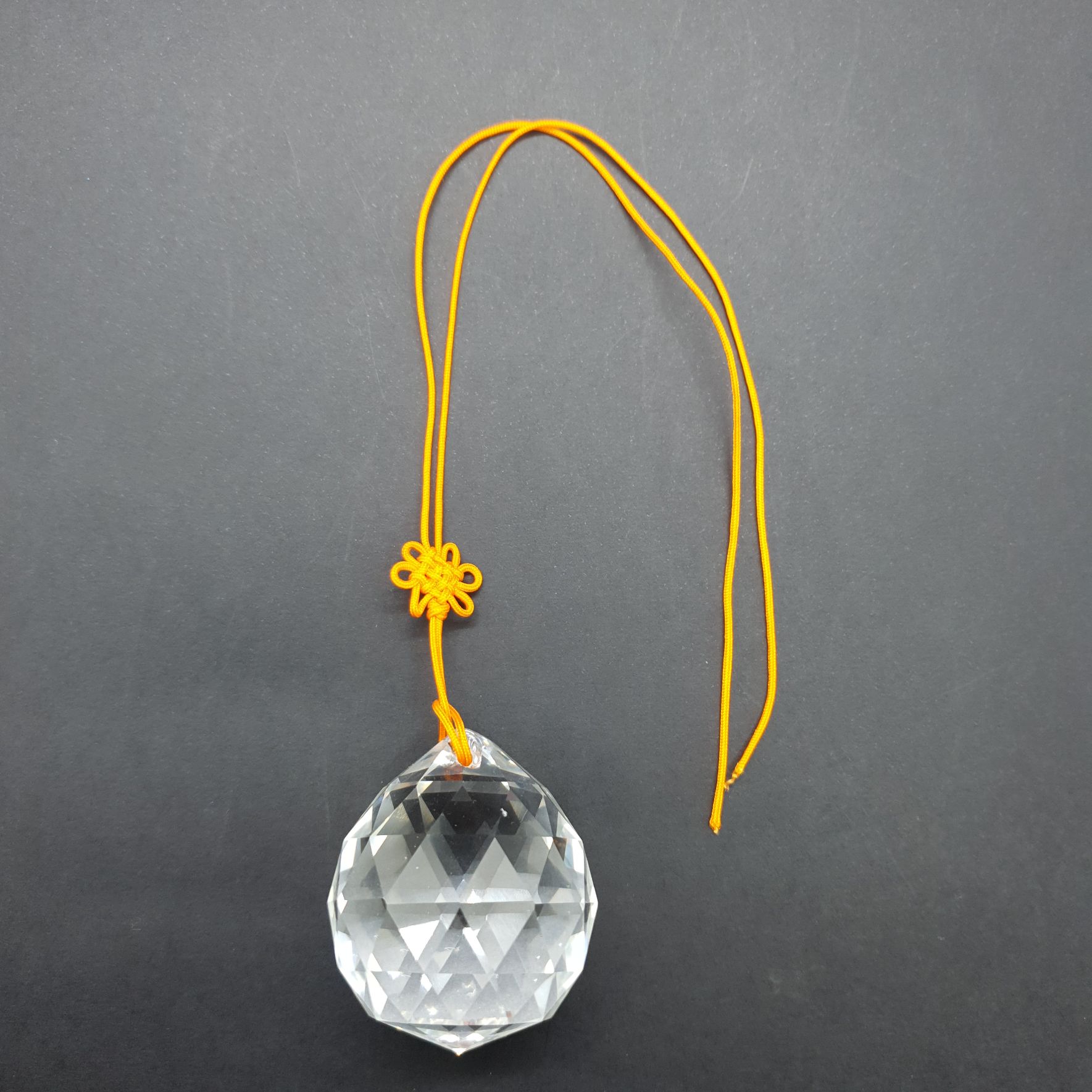 Prisma de Cristal Laranja