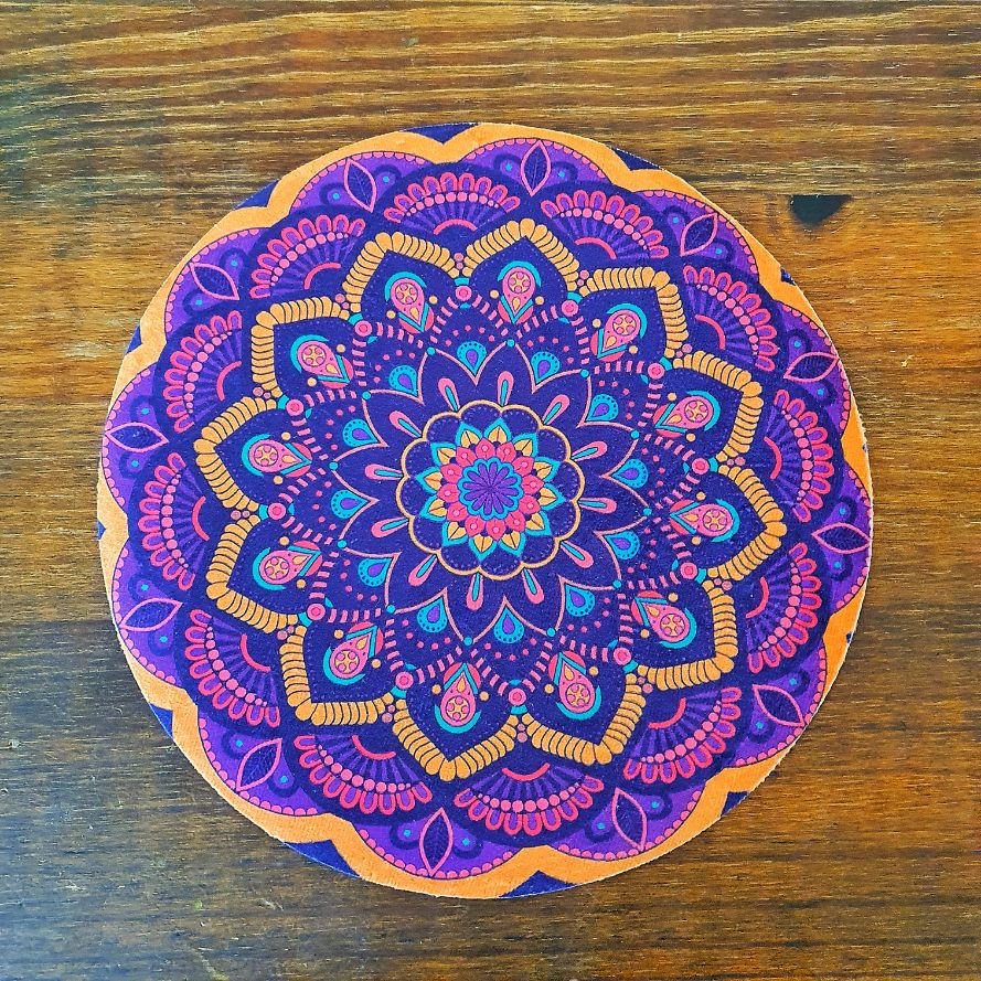 Tapete / Mouse Pad Mandala Rosa