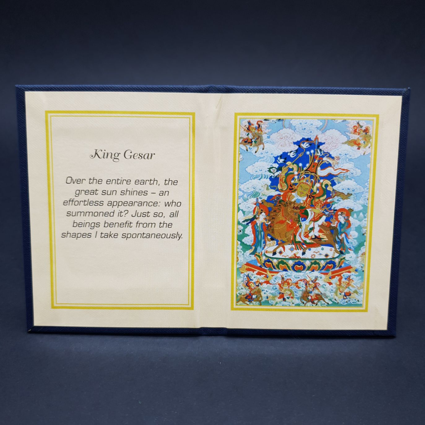 Mini Thangka Dobrável Gesar